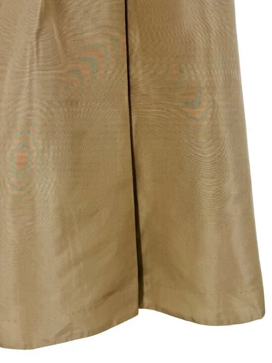 Vintage J.Crew Archival Silk Dress 12 | Champagne Beige 2010s Glamoratti Elegant - Picture 4 of 10